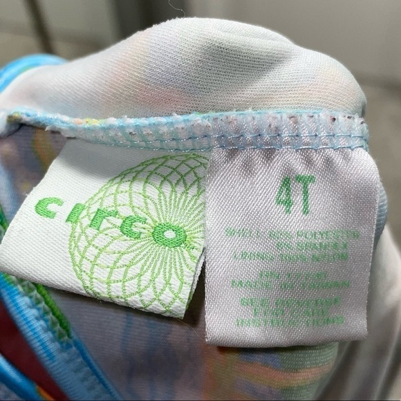 Circo Swimsuit One Piece Hawaiian Graphic Floral Print - Picture 2 of 3